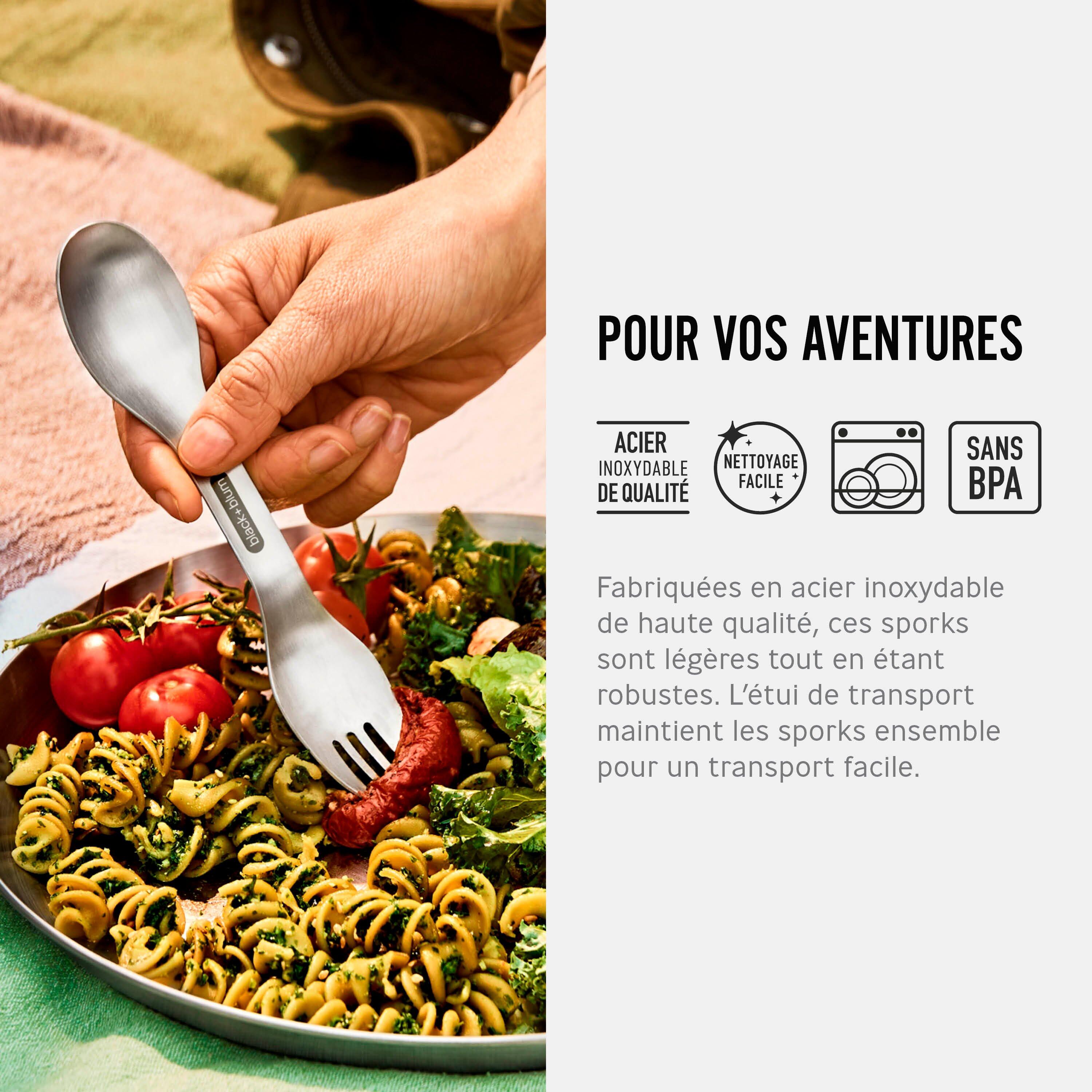 SET DE 4 SPROK EN ACIER INOX-HAUTE QUALITÉ 3/5