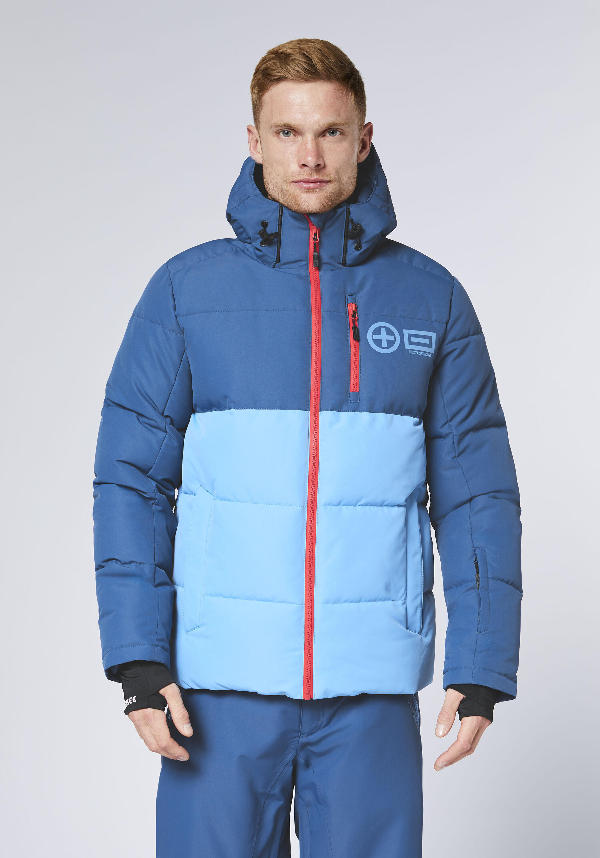 Skijacke mit vielen Reißverschlusstaschen inkl. Skipasstasche 4/7