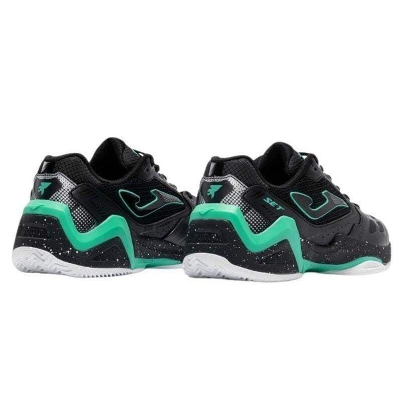 Tênis Joma Set 2601 Pretos Turquesa 3/5