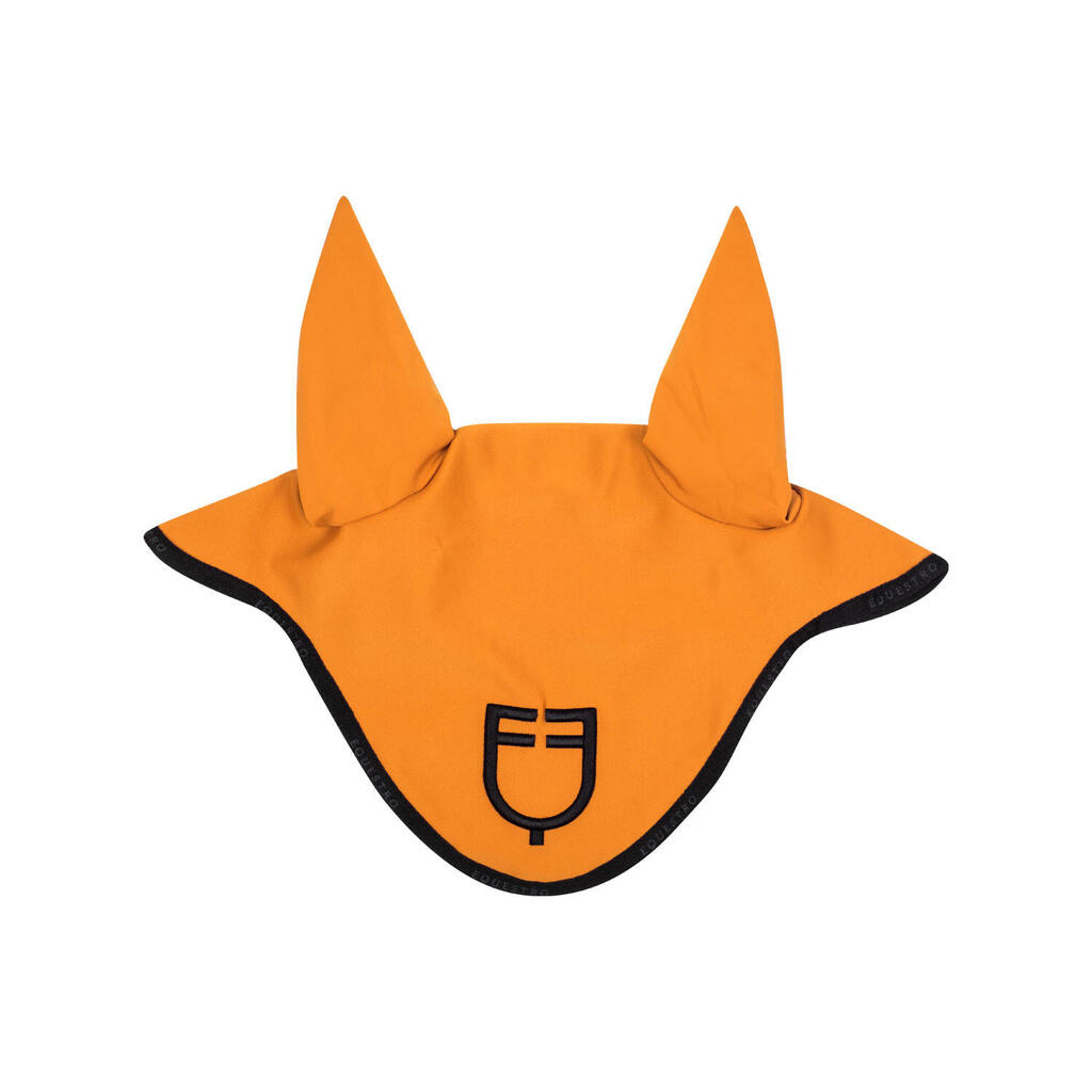 Technical fabric horse bonnet with logo
