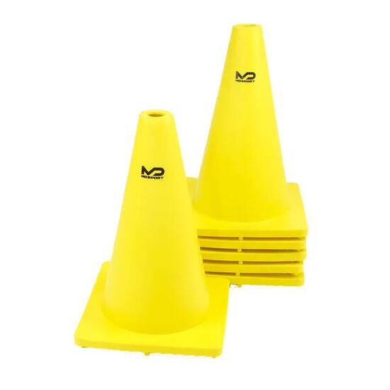 MDsport - Flexibler Kegel - groß - Set mit 6 - gelb