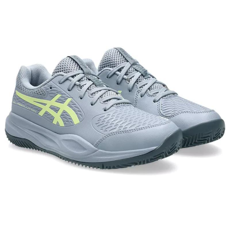 Zapatillas Asics Gel Resolution X Clay GS Gris Azul Pistacho Junior 4/6