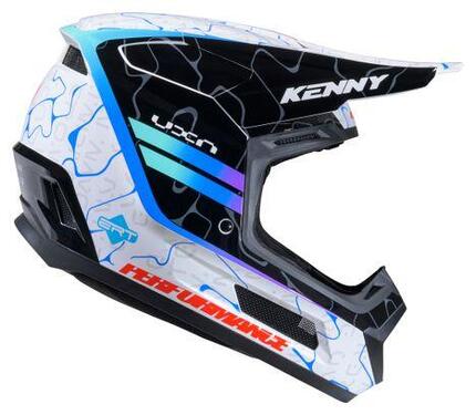Casque Integral Kenny Performance Graphic Bleu/Blanc/Noir