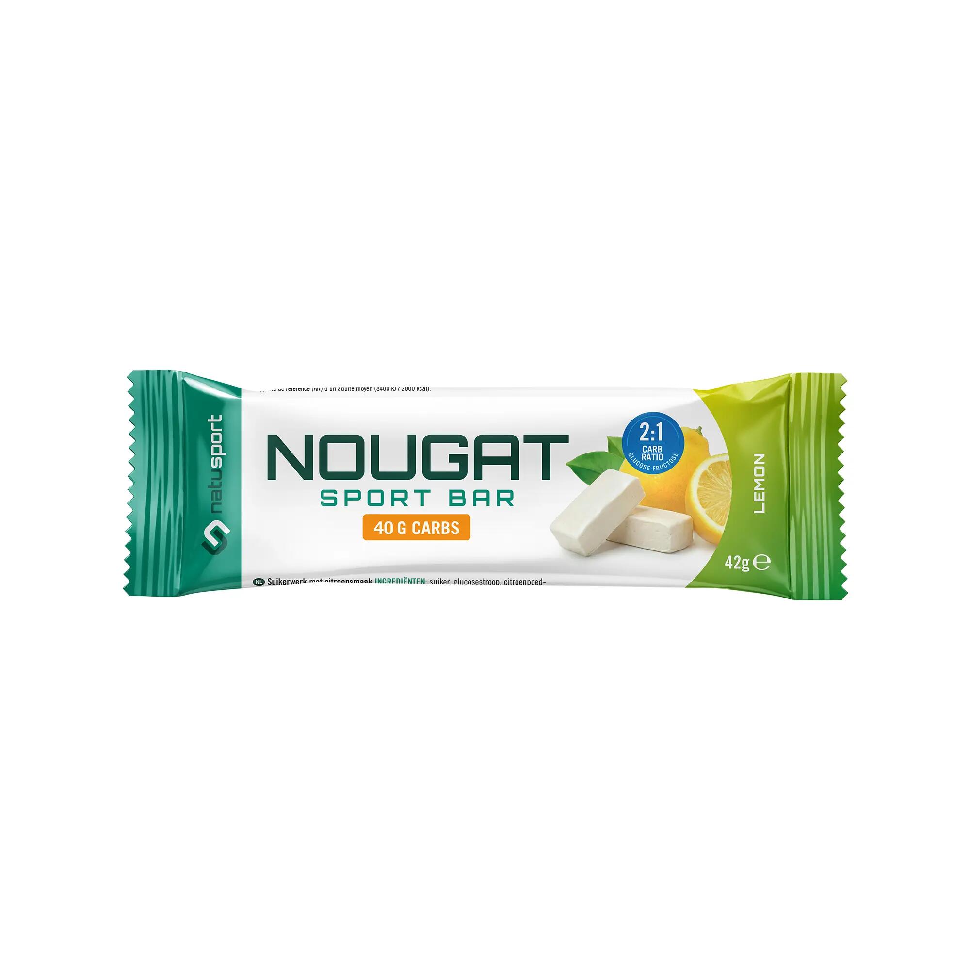 Nougat Sport Bar Megabox - Energiereep - Lemon- 40 stuks 2/3