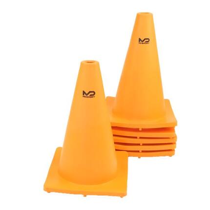 MDsport - Flexibler Kegel - groß - Set mit 6 - orange