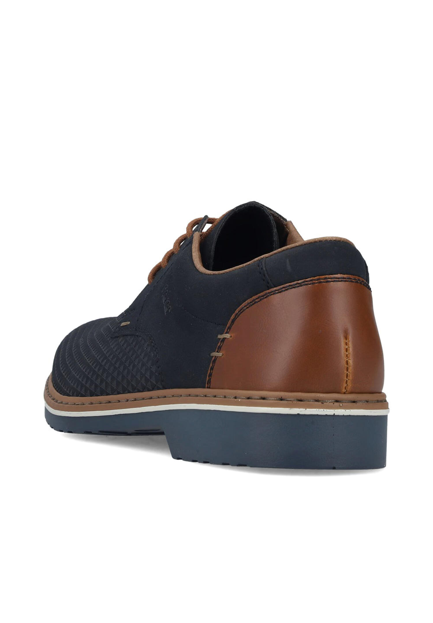 Rieker Herren Schnürschuh Halbschuh Komfort Extraweite 16504-16 Blau 3/5