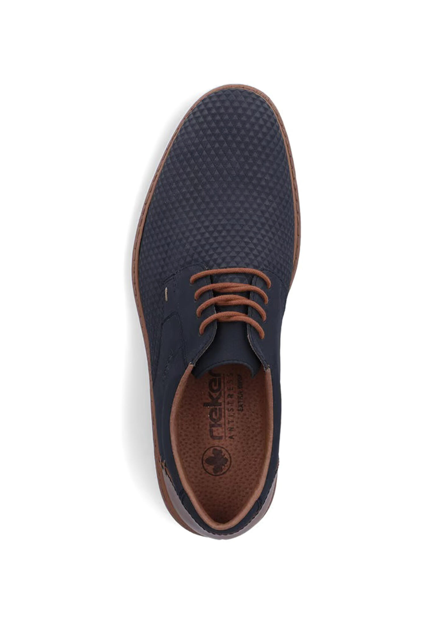 Rieker Herren Schnürschuh Halbschuh Komfort Extraweite 16504-16 Blau 4/5