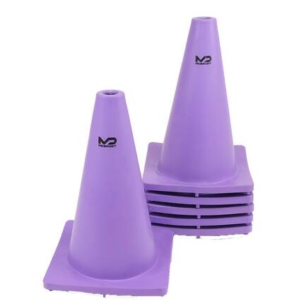 MDsport - Flexibler Kegel - groß - Set mit 6 - lila