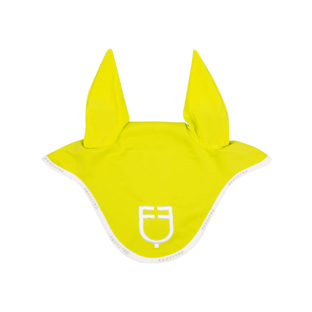 Technical fabric horse bonnet with logo