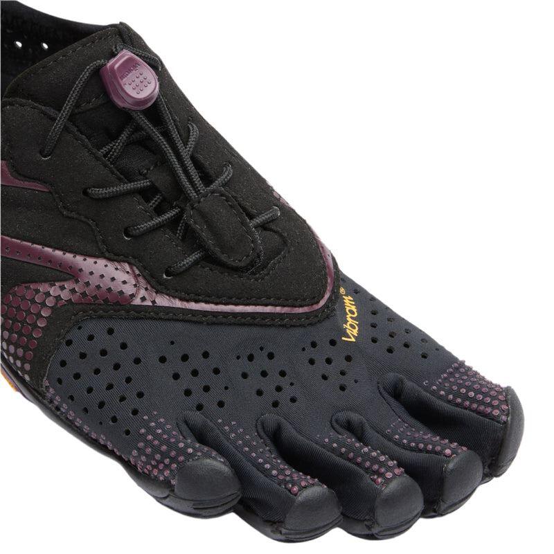 Vibram FiveFingers V-Run Womens Barefoot Athletic Shoes - Black/Fig ...