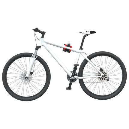 Support mural pliable VidaXL pour réparation de vélo, acier rouge et noir