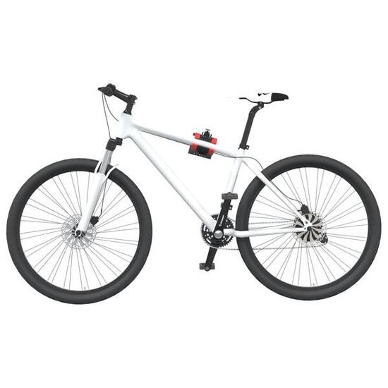 Support mural pliable VidaXL pour réparation de vélo, acier rouge et noir