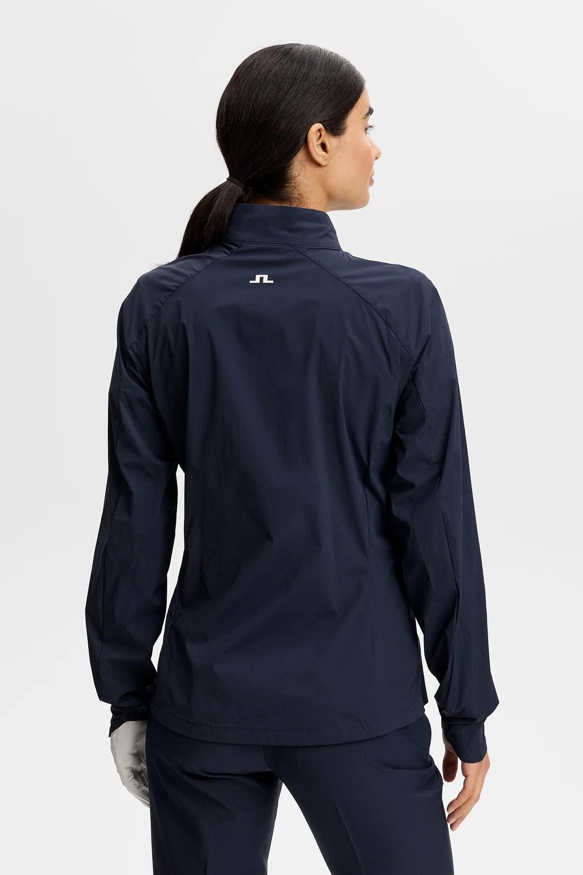Thorine Wind Packable Jacke Damen Navy 3/4