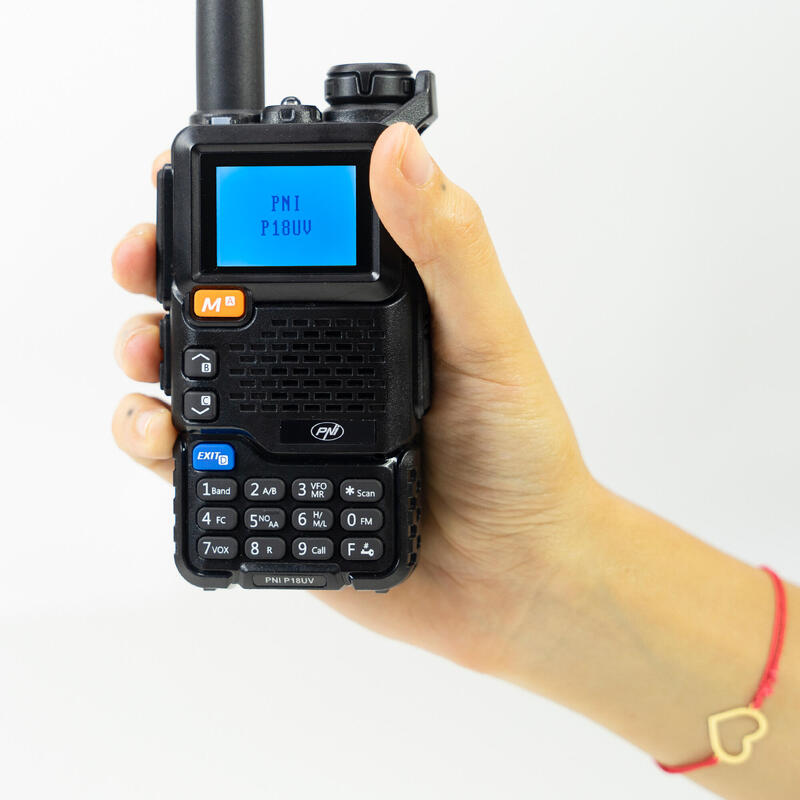 Statie radio portabila VHF/UHF dual band, 200 canale, VOX, FM, 2200 mAh