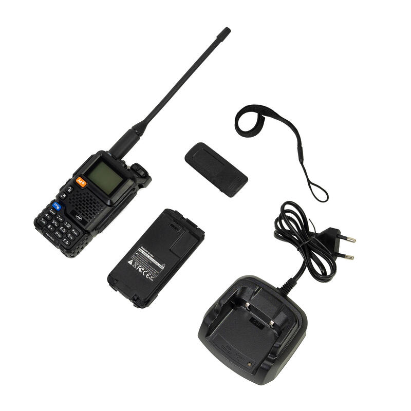 Statie radio portabila VHF/UHF dual band, 200 canale, VOX, FM, 2200 mAh