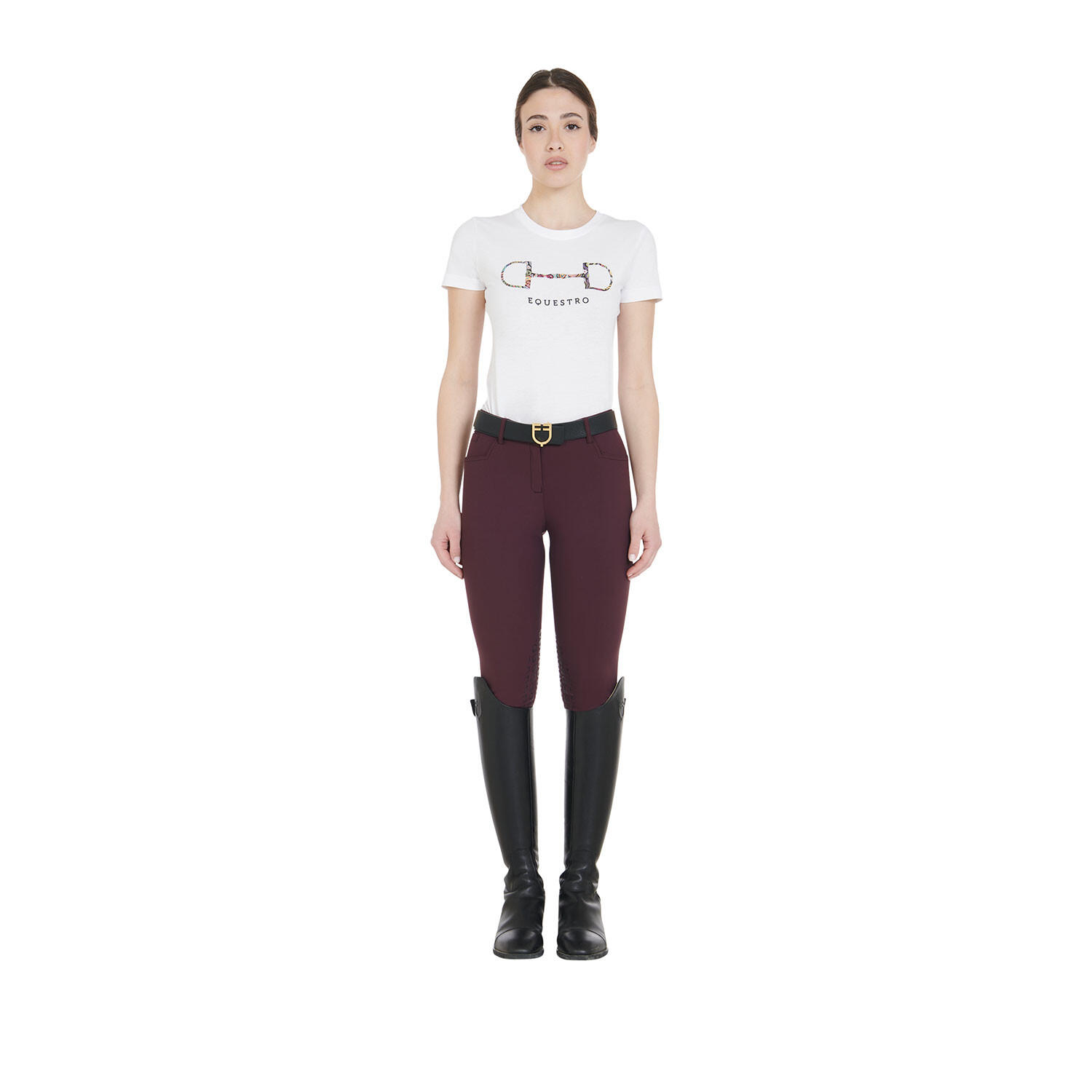 Pantalon femme été slim fit en tissu technique bielastique 7/7