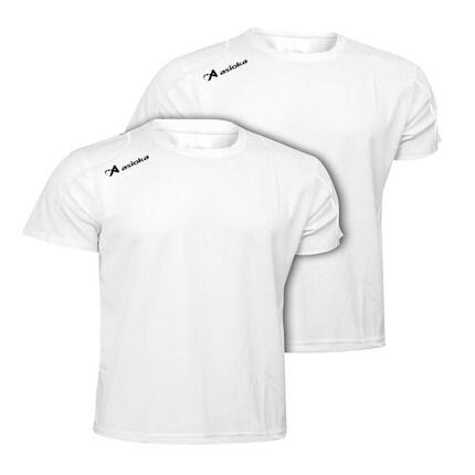 Pack 2 camisetas deporte para hombre Asioka RÍO Naranja Flúor.Secado Rápido.