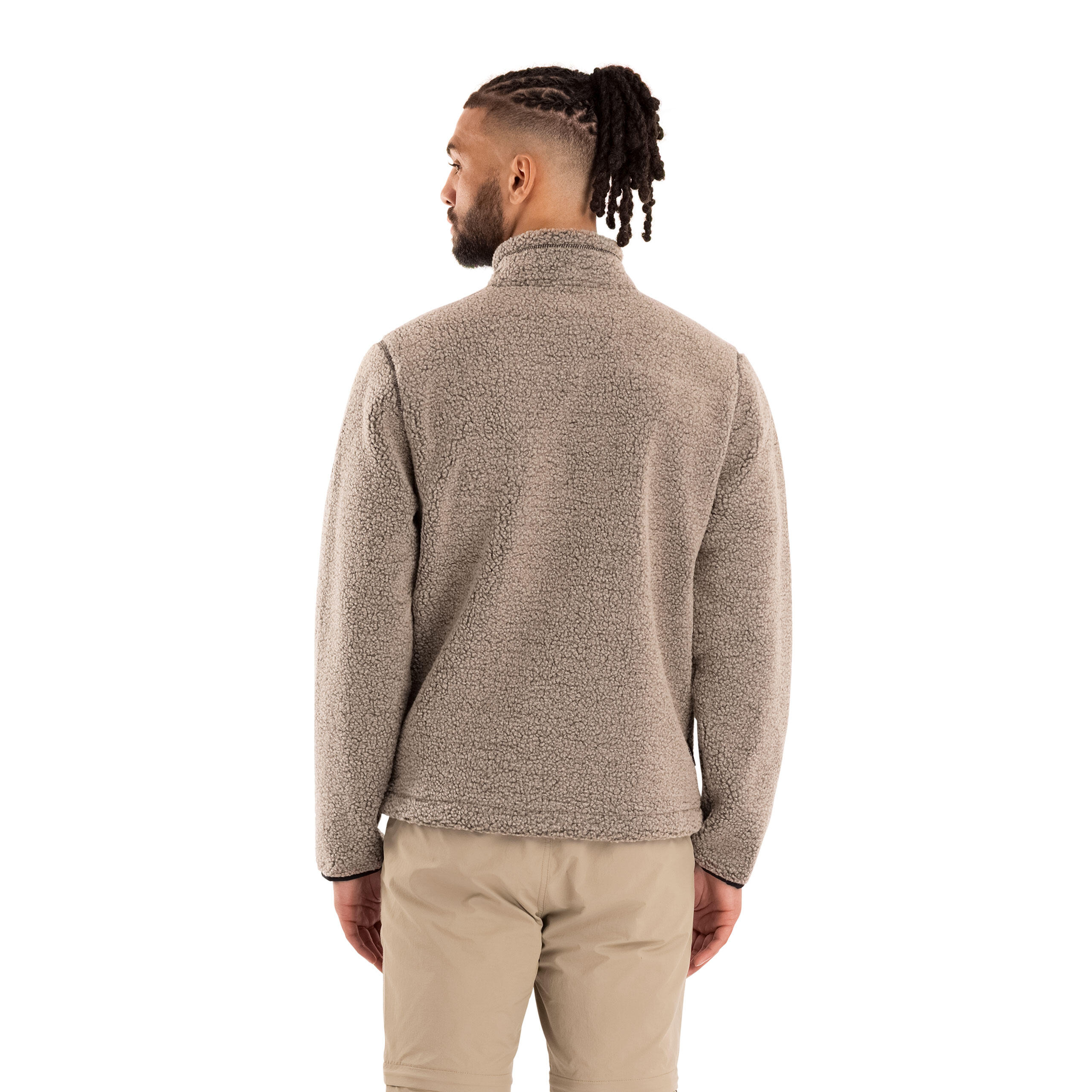 Trespass Maclarenton - Chaqueta polar para hombre At400 Beige Marl 3/5