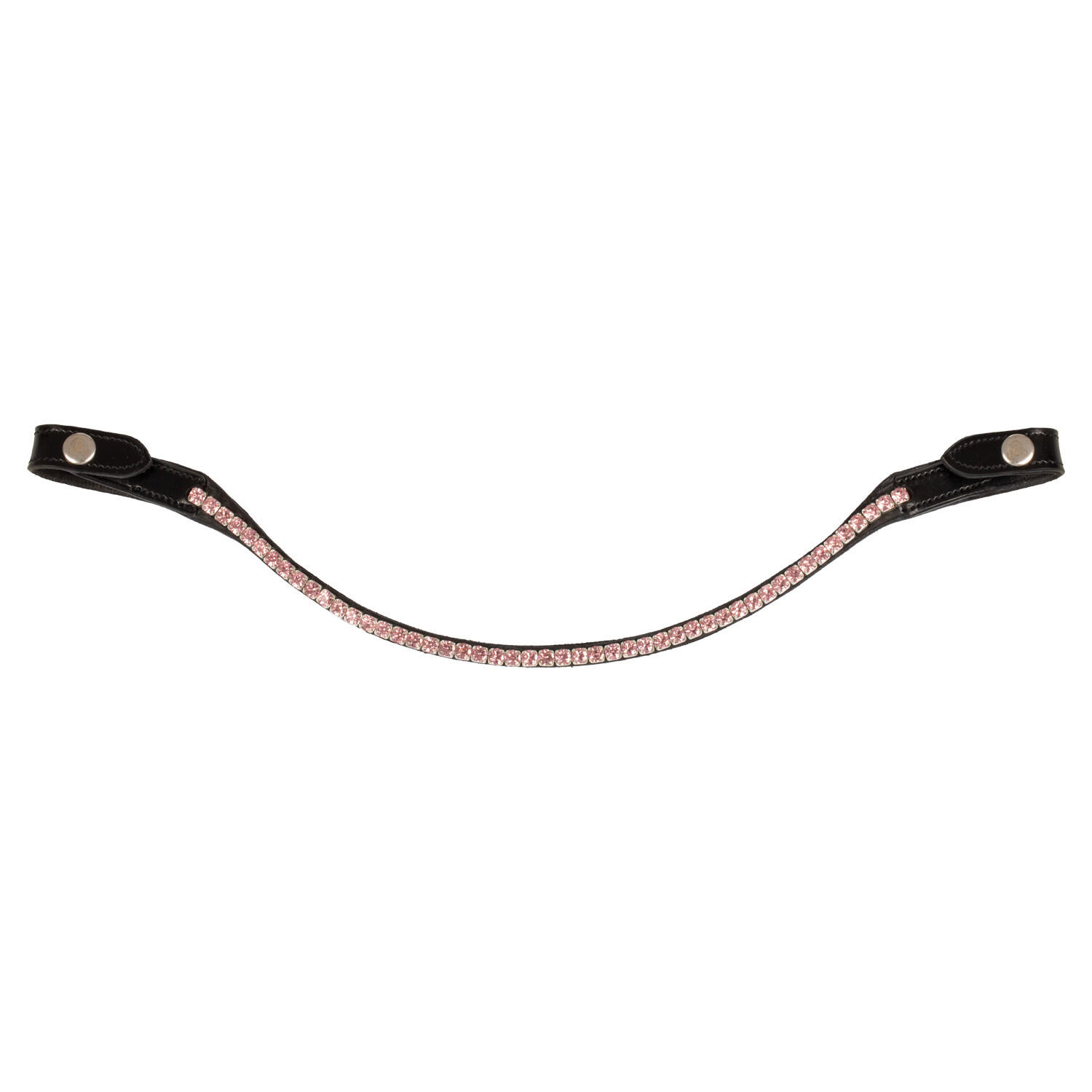 Stirnband kalbsleder mit runden kristallen 2/4