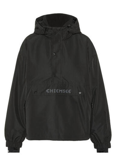 Jacke mit großer Front-Reißverschlusstasche und Flap