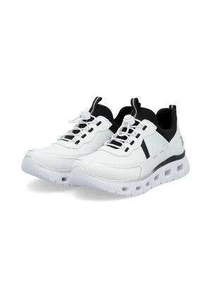 Rieker Damen EDINA Sneaker vegan MemoSoft M6062-80 White Combi