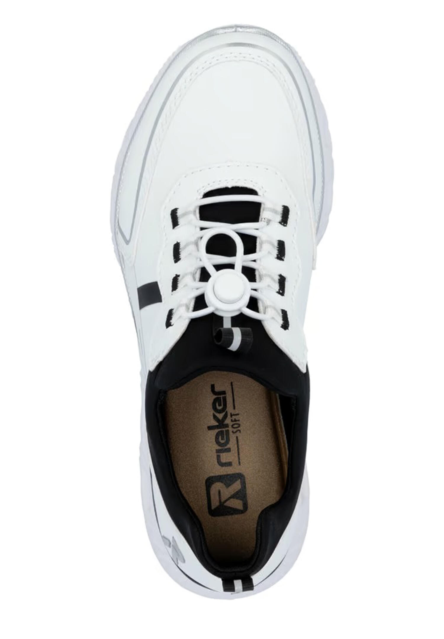 Rieker Damen EDINA Sneaker vegan MemoSoft  M6062-80  White Combi 3/6