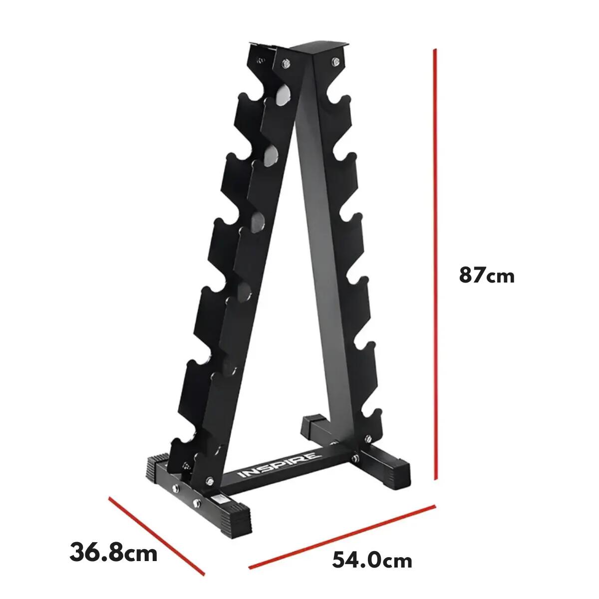 Rack vertical d’haltères pour 6 paires – Gain de place & Durable 2/5