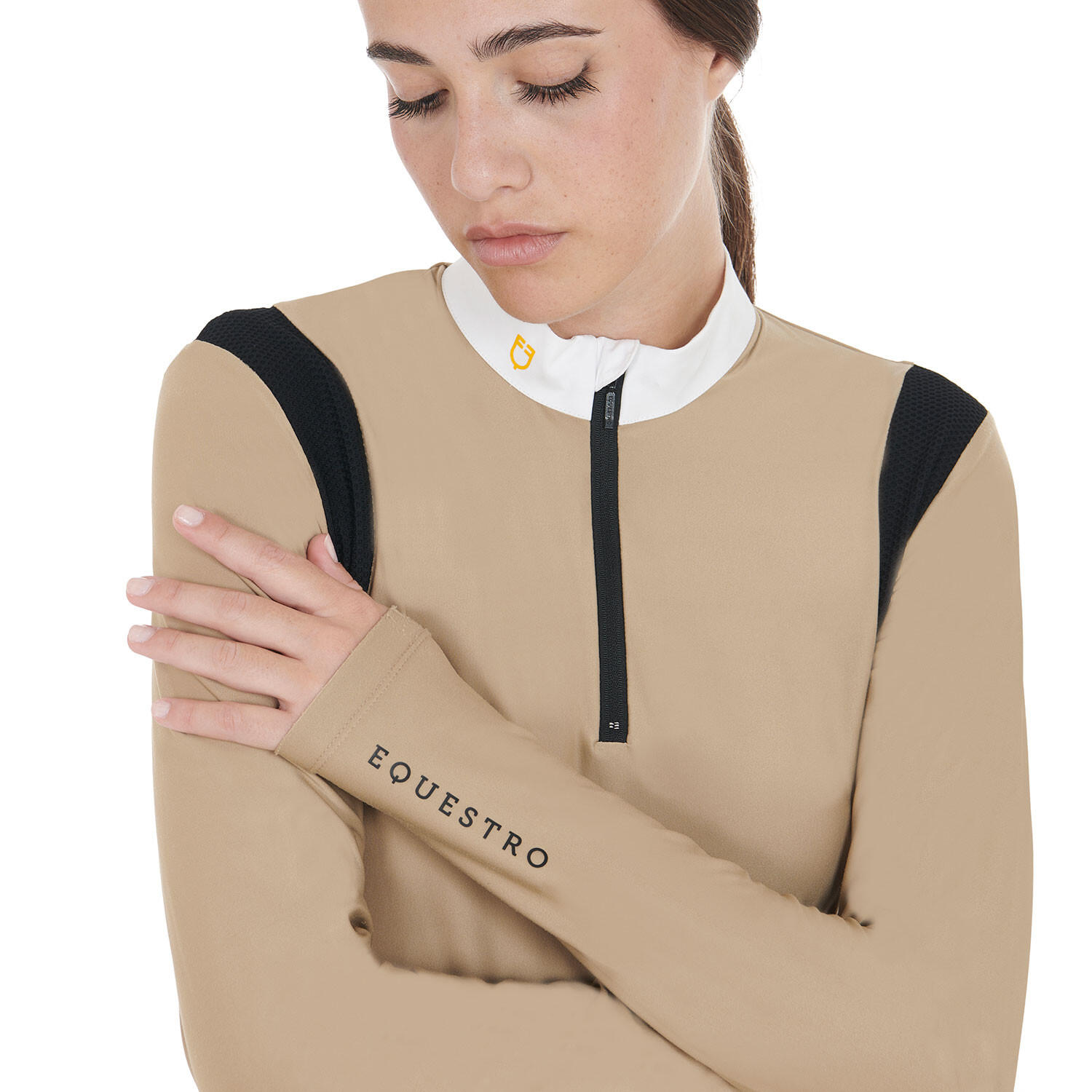 Polo femme slim fit en tissu technique 3/5