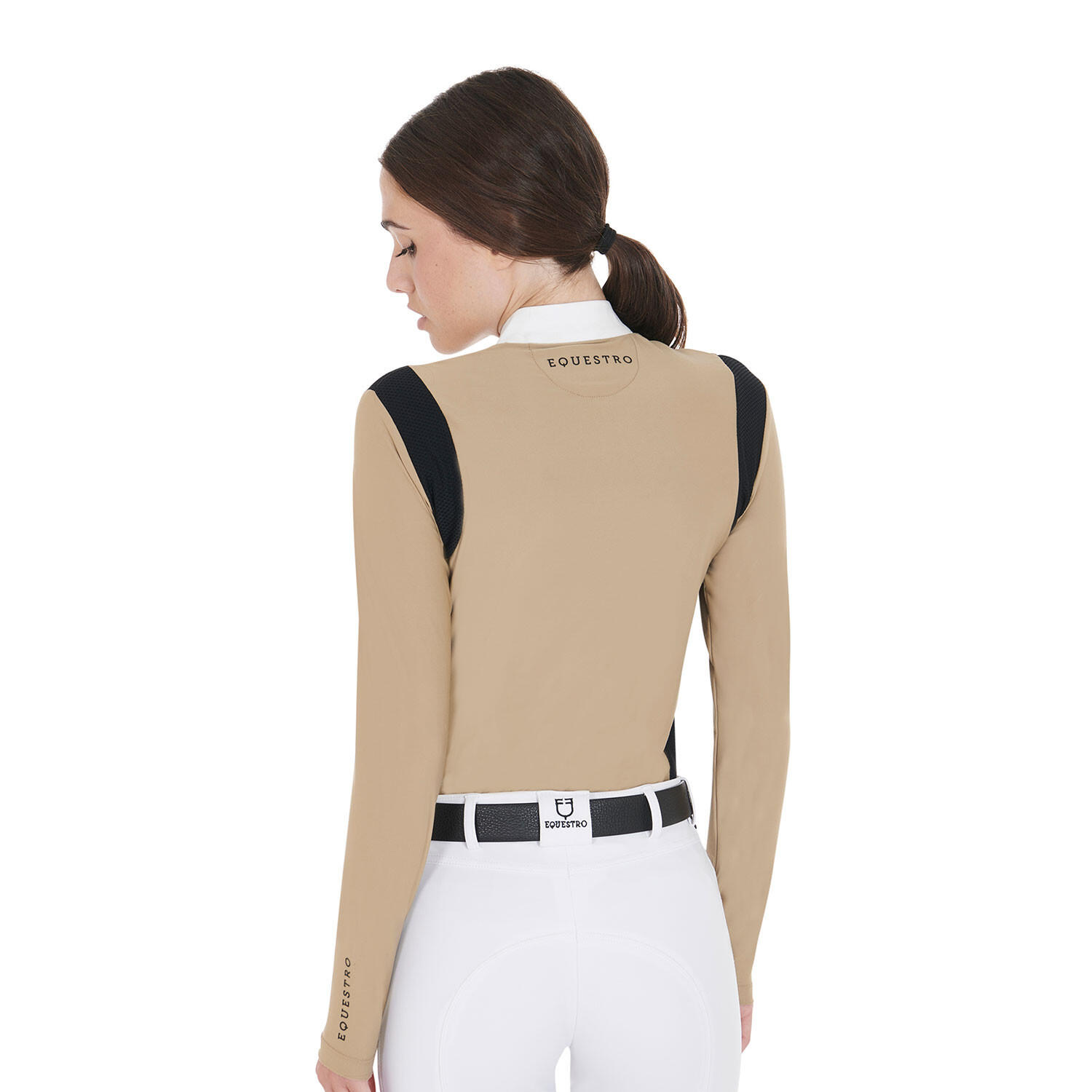 Polo femme slim fit en tissu technique 2/5