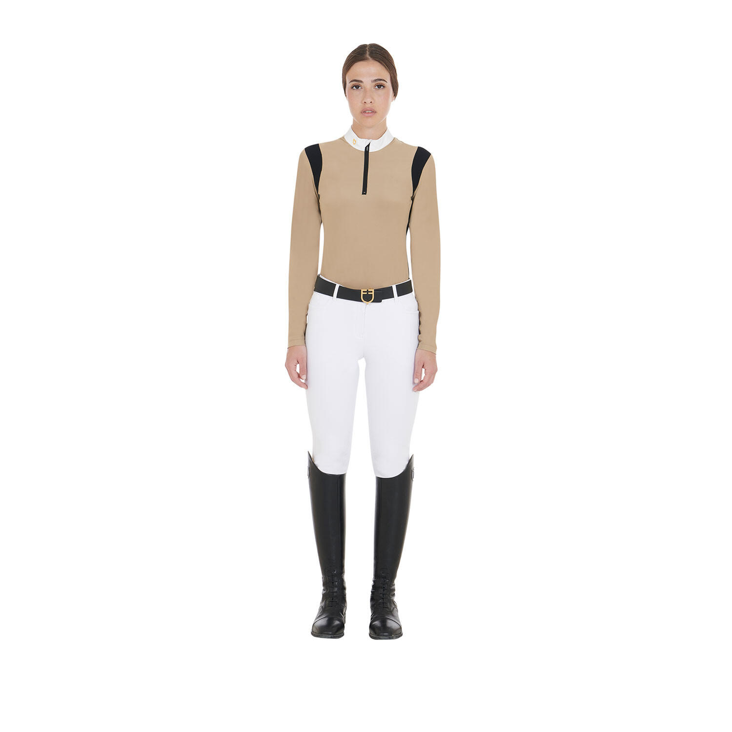 Polo femme slim fit en tissu technique 5/5