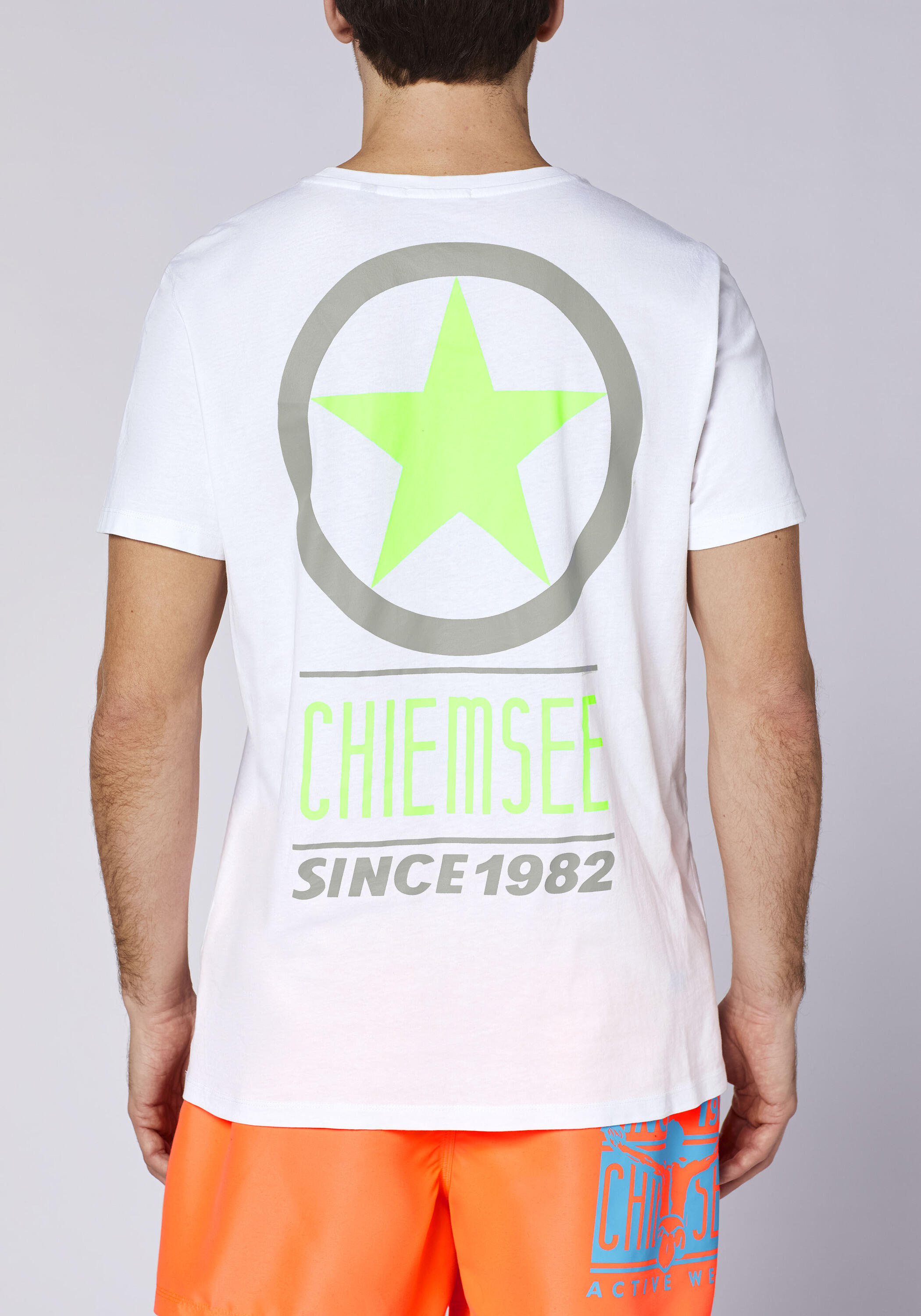 T-Shirt Kurzarmshirt mit Retro-Print im Rücken 7/7