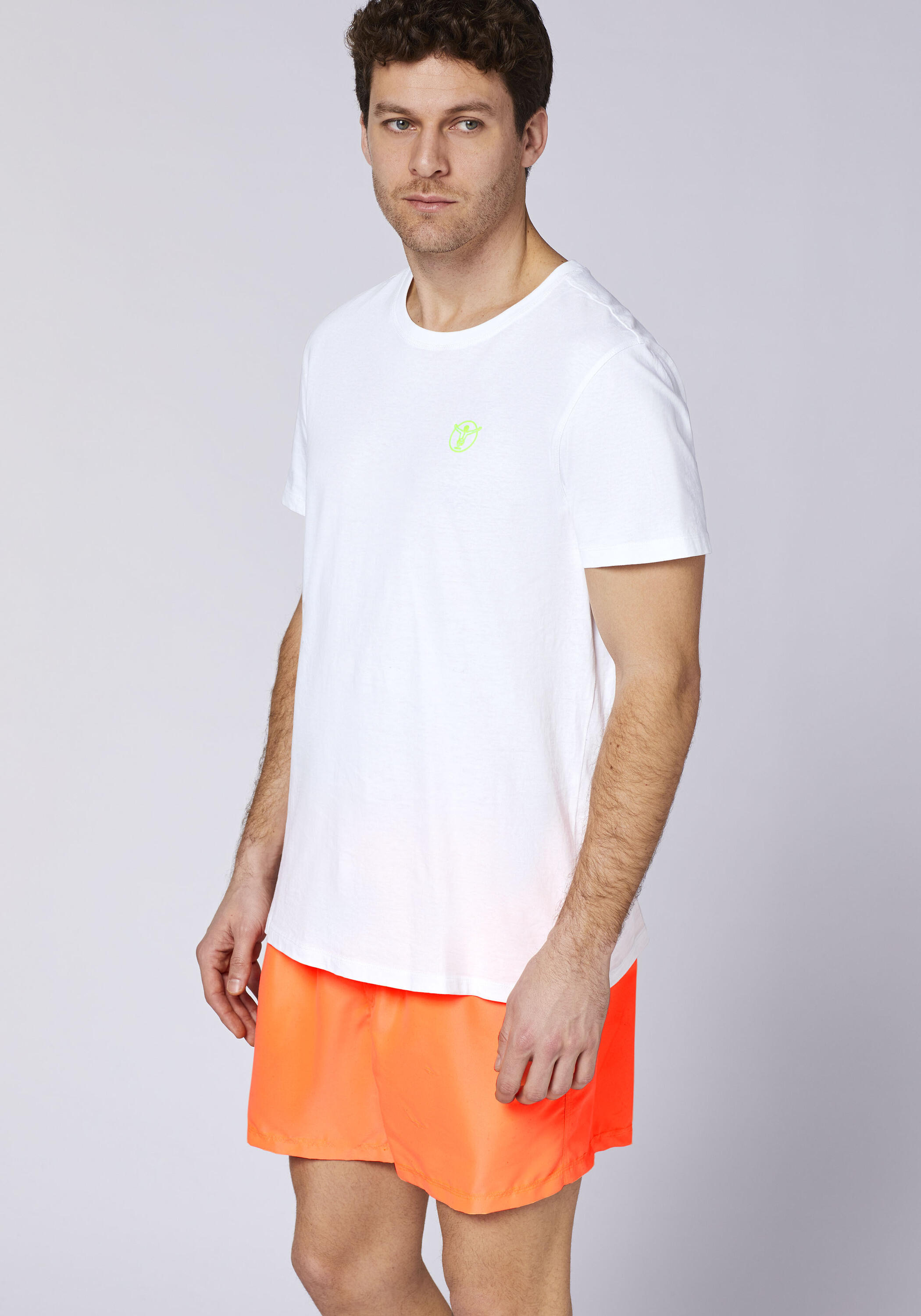 T-Shirt Kurzarmshirt mit Retro-Print im Rücken 6/7