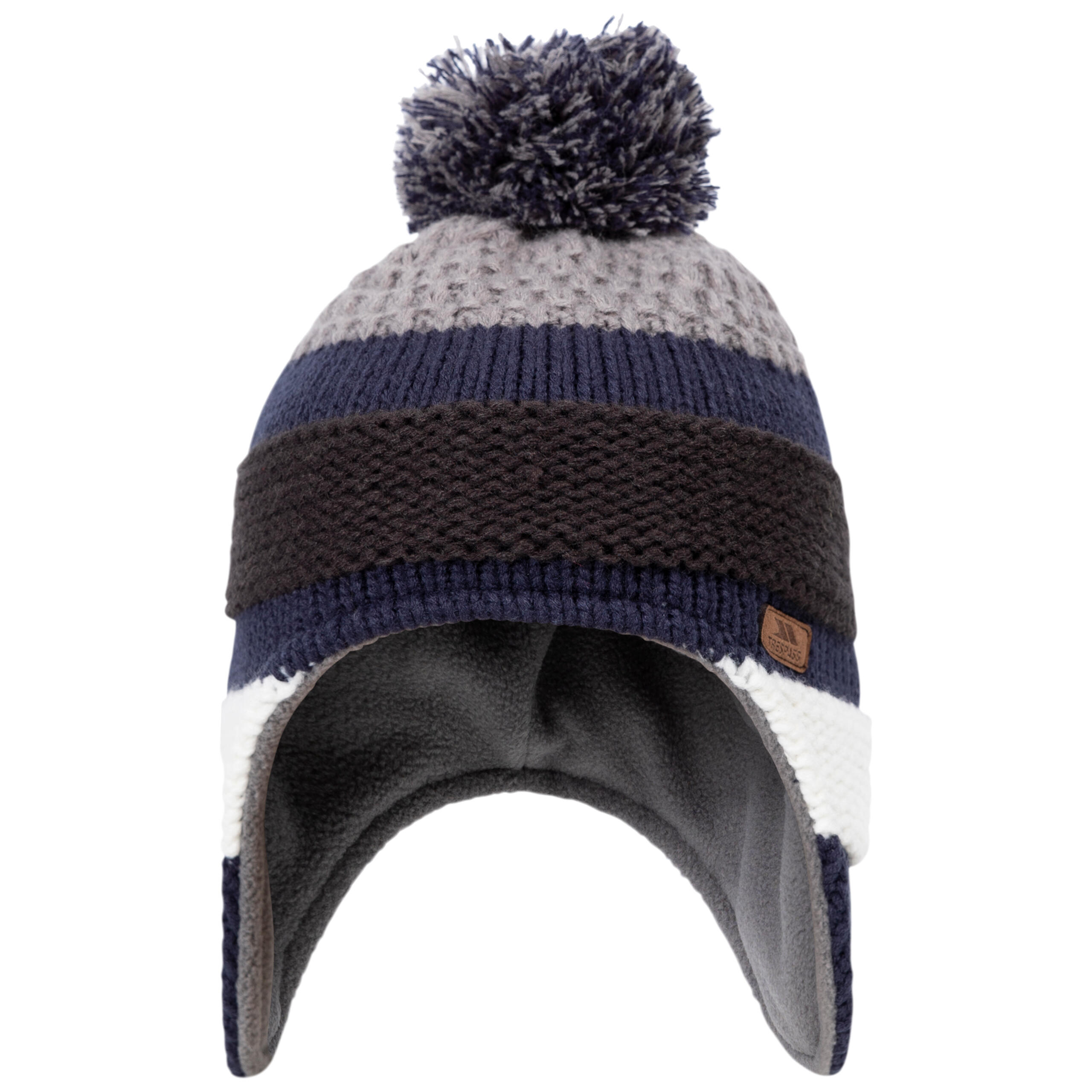 Unisex Kids Pompom Fleece Lined Beanie Hat - Perry 2/2