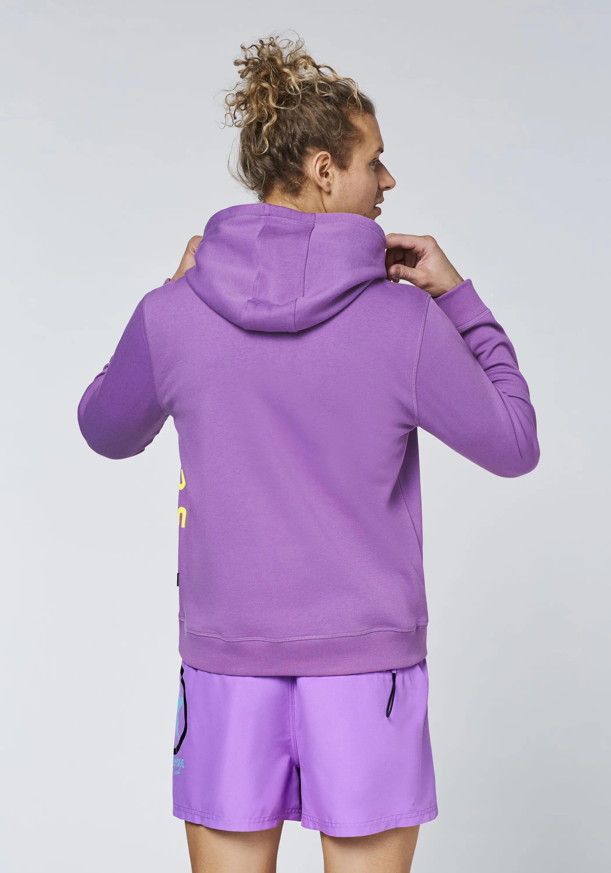 Kapuzenpullover im freshen Farbdesign mit Print 4/7