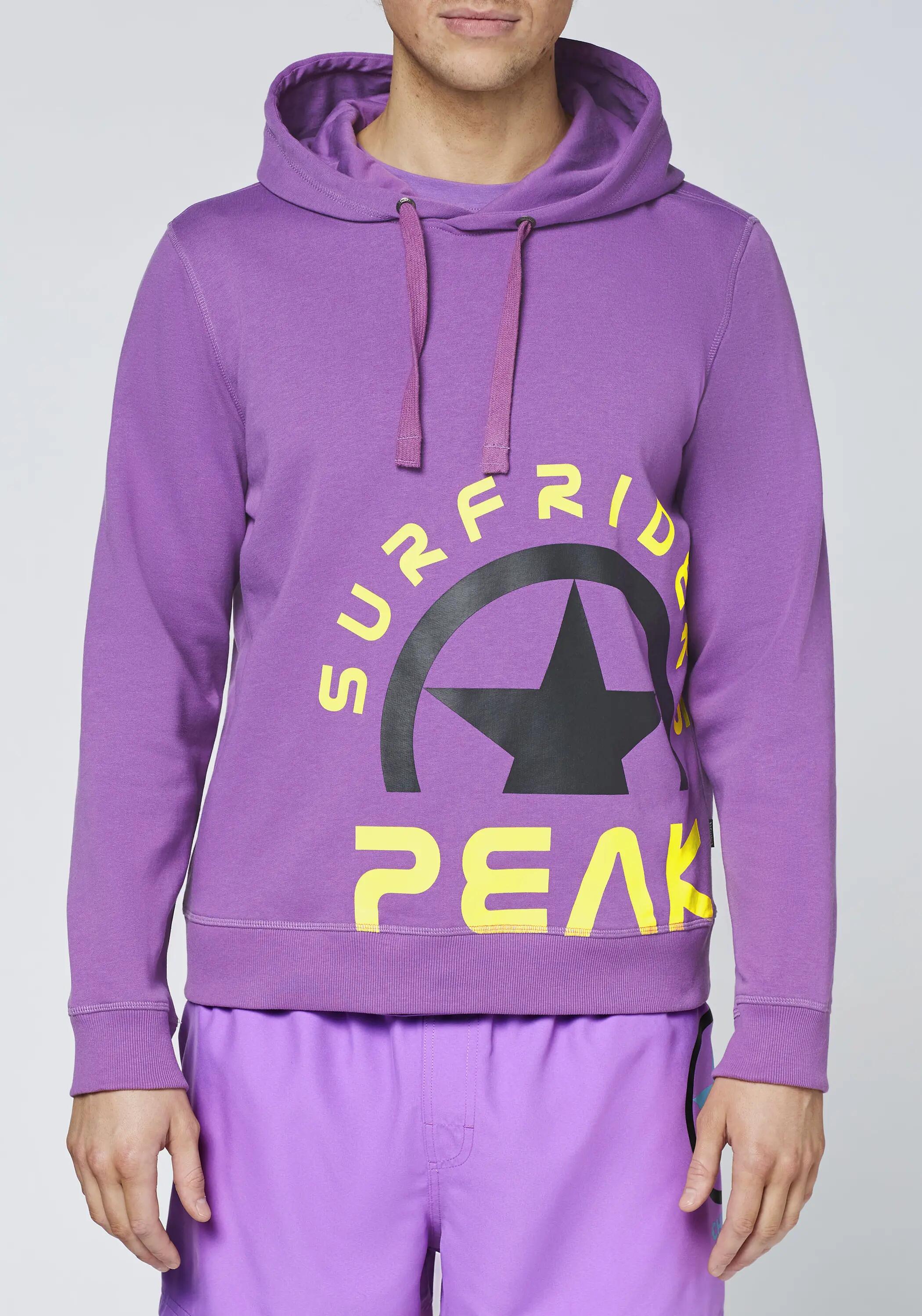 Kapuzenpullover im freshen Farbdesign mit Print 6/7
