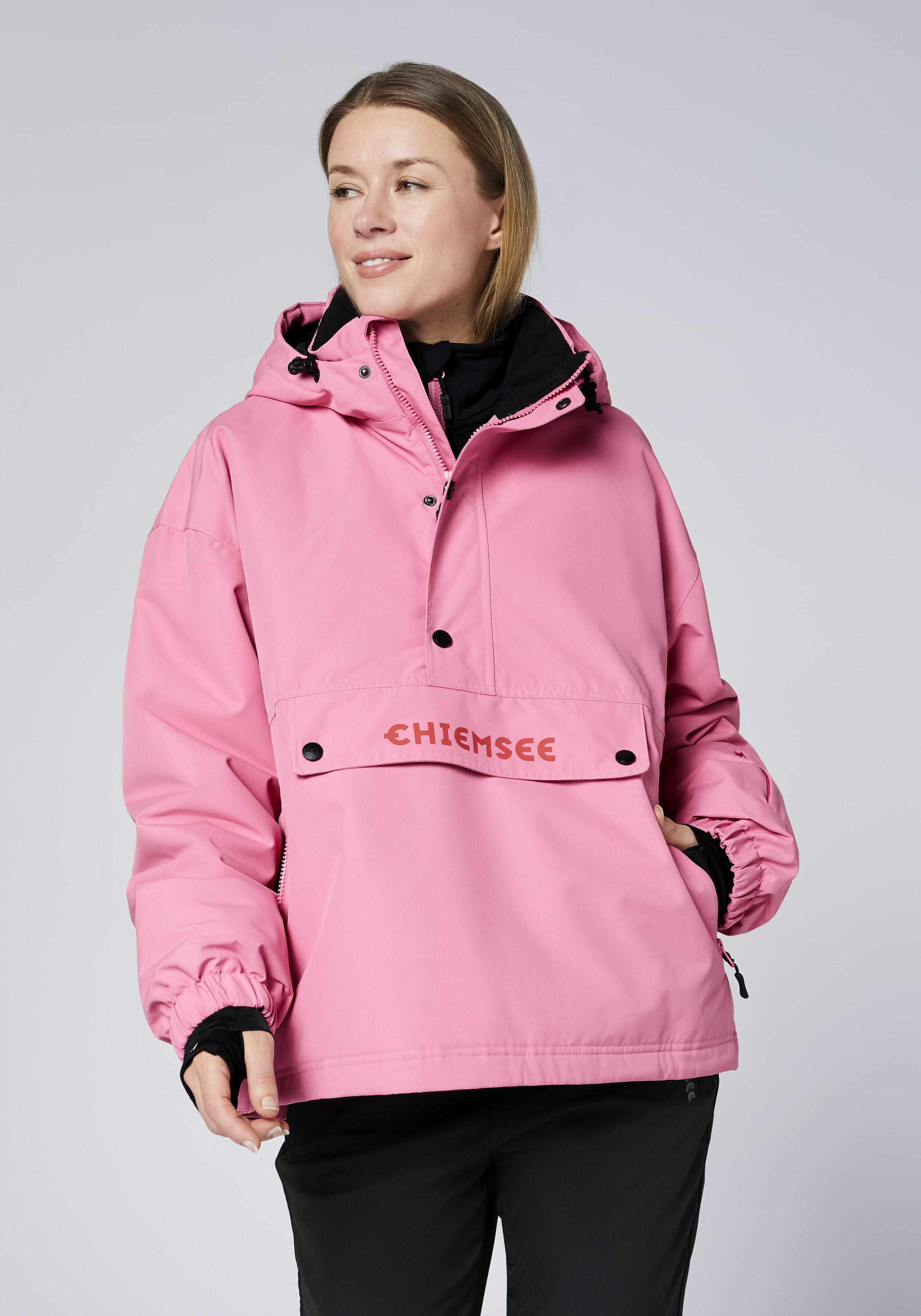 Jacke mit großer Front-Reißverschlusstasche und Flap 3/7
