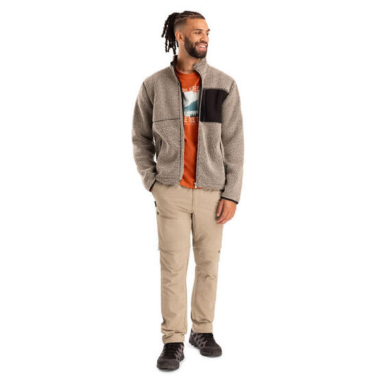 Trespass Maclarenton Herren-Fleecejacke - Beige Marl, M