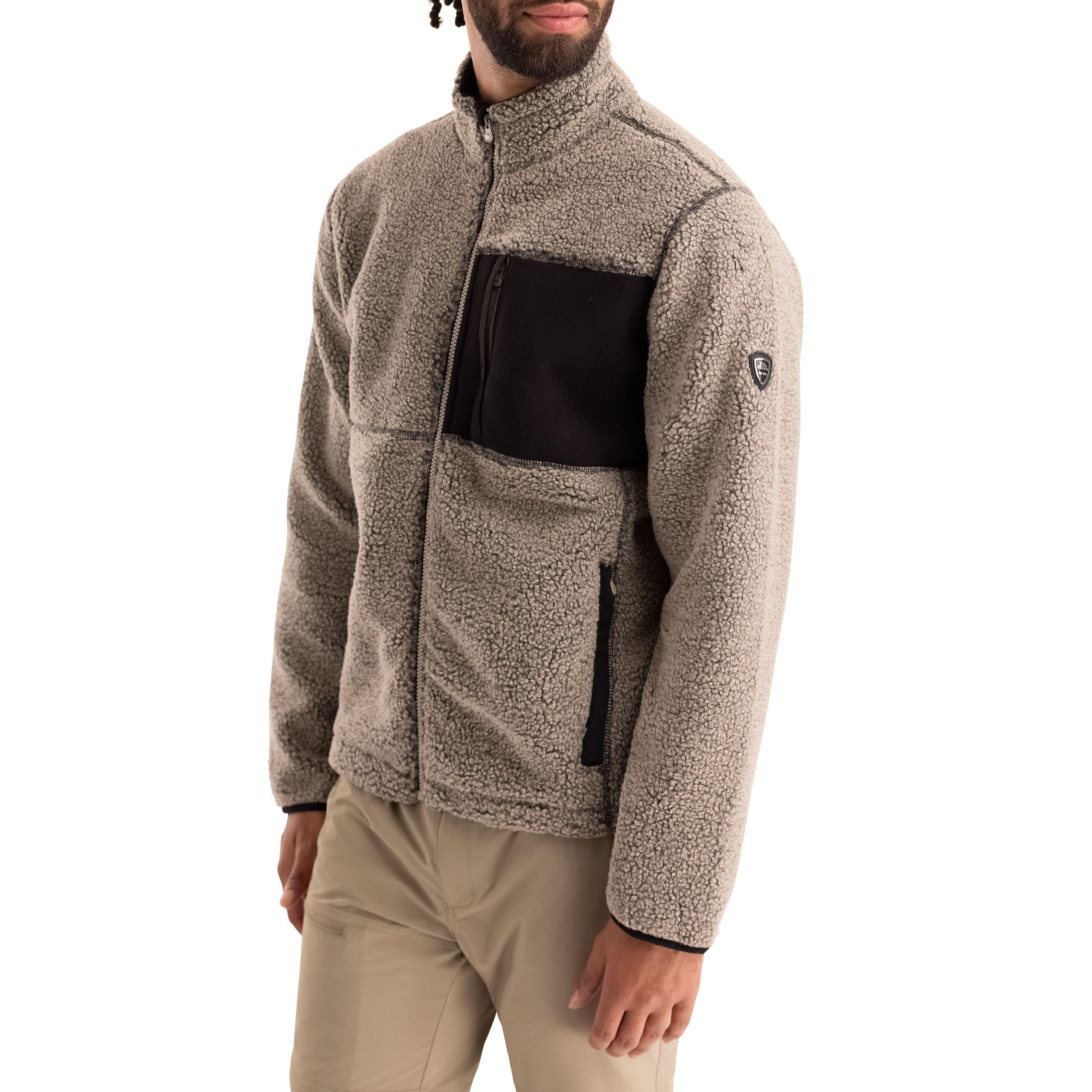 Trespass Maclarenton - Chaqueta polar para hombre At400 Beige Marl 4/5
