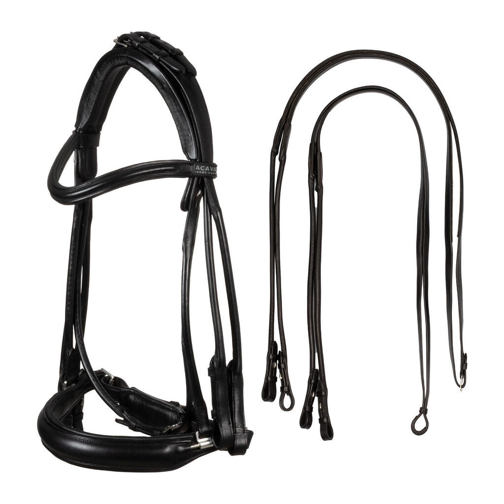 Parnaso bridle with double reins