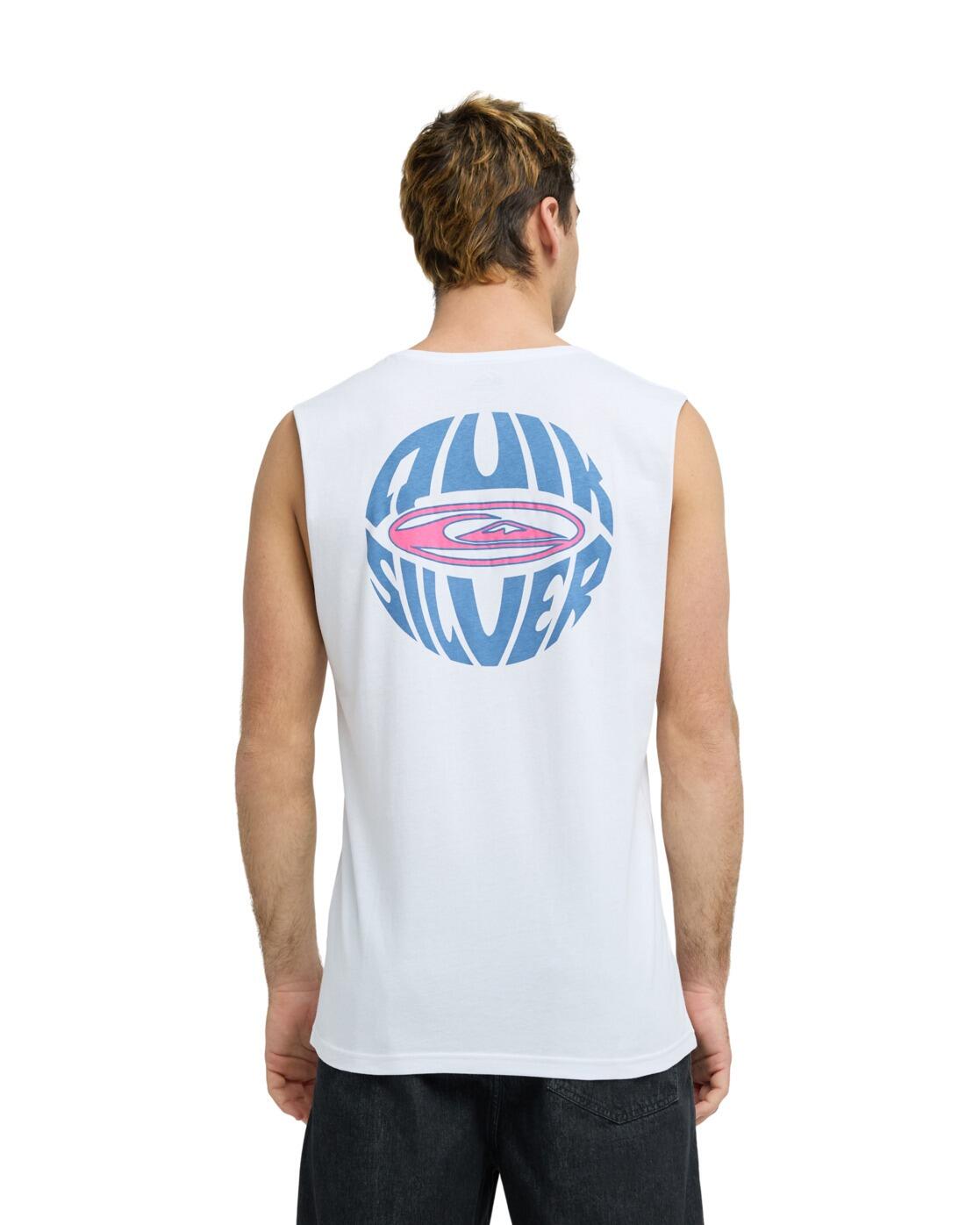 T-shirt sans manches EV QUIKGLOBE MUSCLE Blanc Homme 2/4