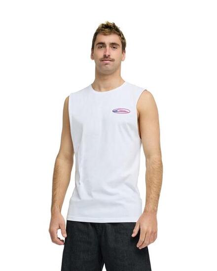 T-shirt sans manches EV QUIKGLOBE MUSCLE Blanc Homme