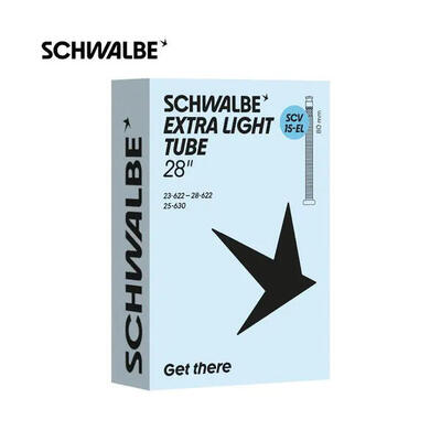 Schwalbe binnenband scv15-el 23/28-622/630 80 mm zwart