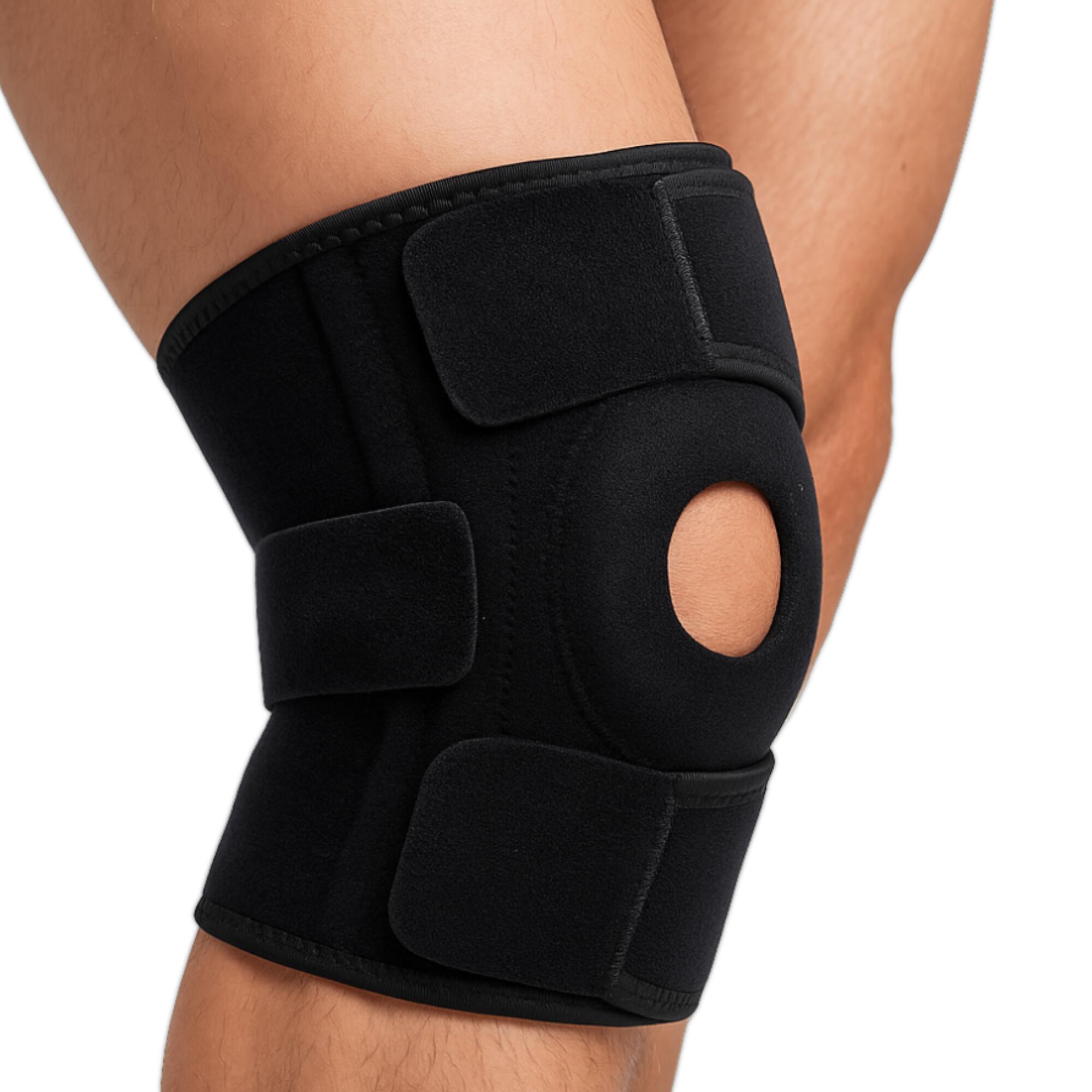Kniebrace met Baleinen – One Size – Zwart 2/7