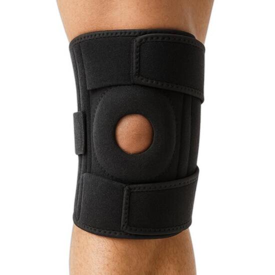 Kniebandage mit Stäbchen – Einheitsgröße – Schwarz