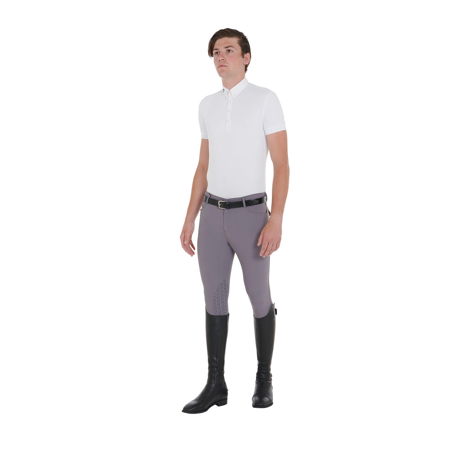 Pantaloni uomo estivi slim fit in tessuto tecnico bielastico 6/7