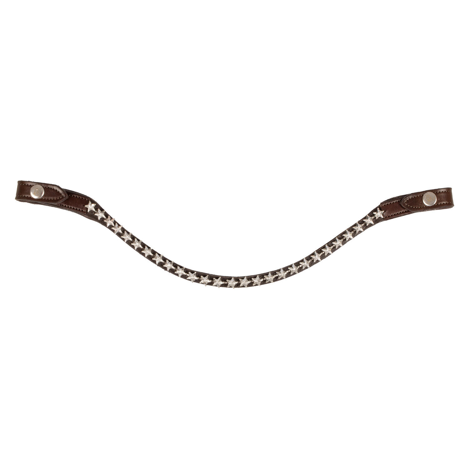 Stirnband aus kalbsleder mit sternförmigen kristallen 2/4
