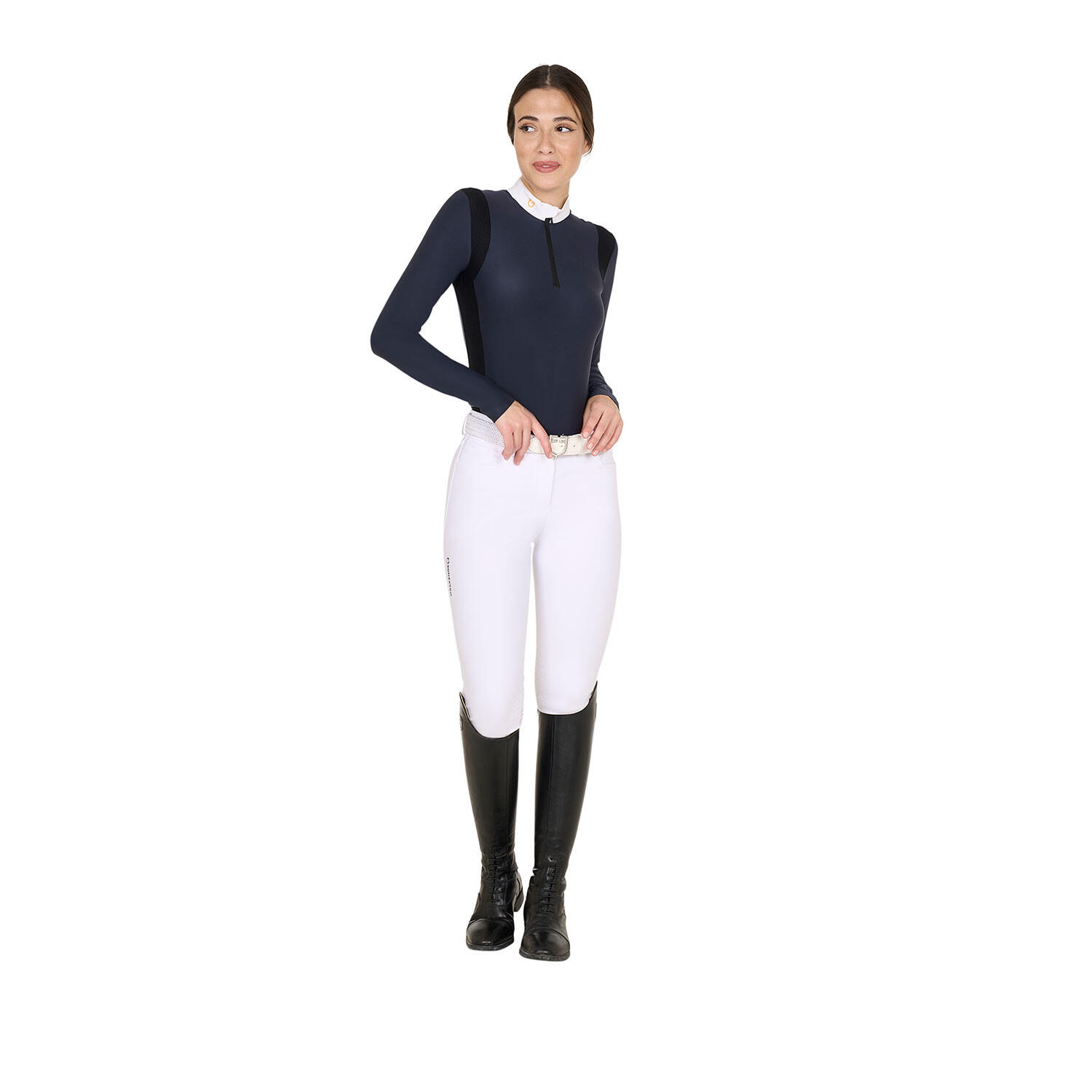 Polo femme slim fit en tissu technique 5/5