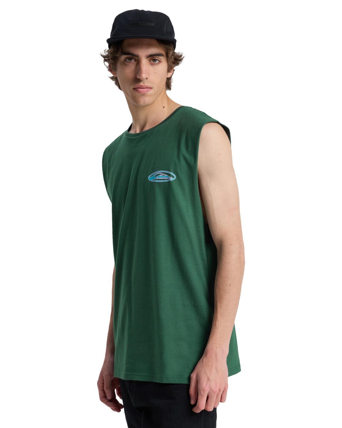 T-Shirt EV QUIKGLOBE MUSCLE Grün Herren 3/4