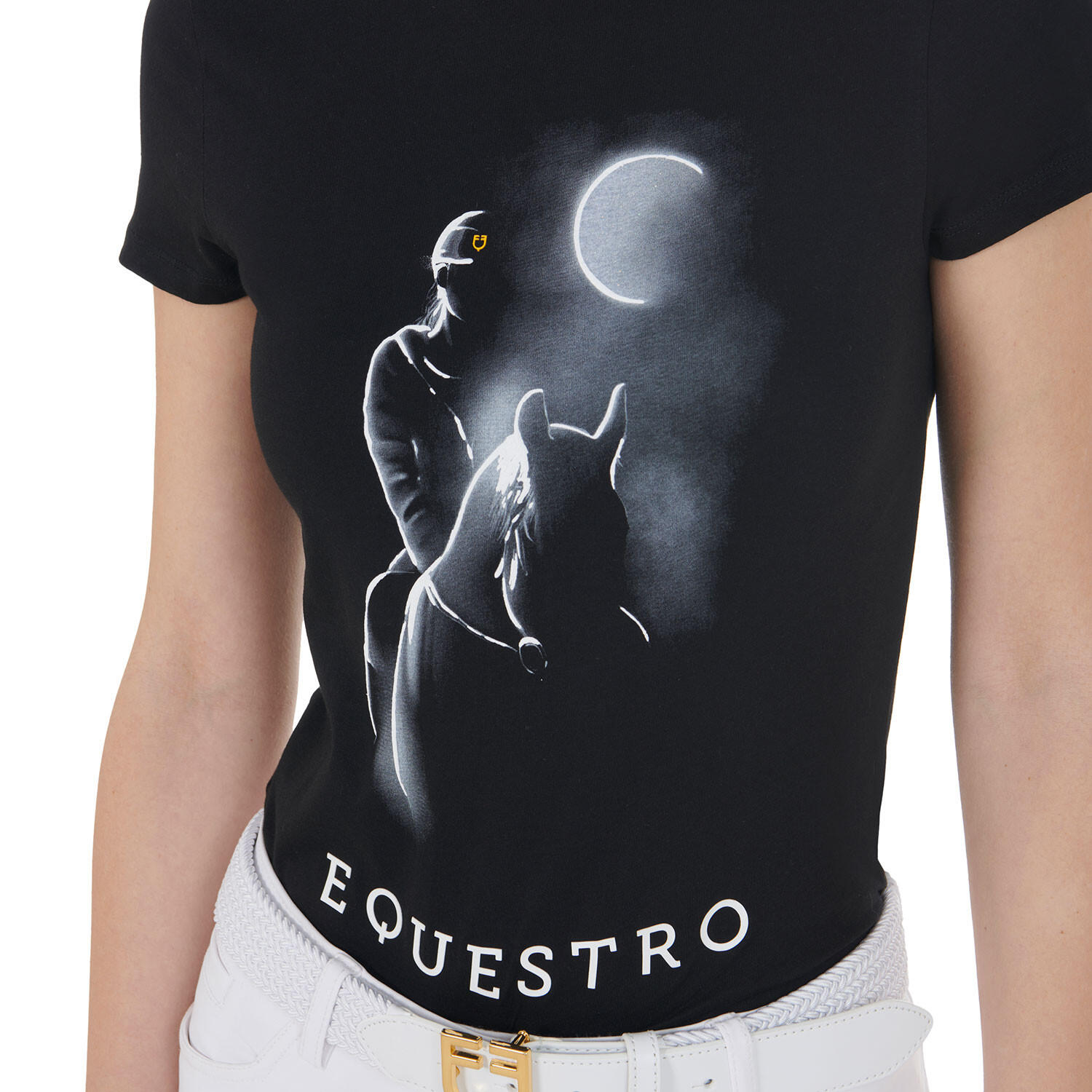 T-shirt femme coupe slim avec imprimé rayon de lune 3/7