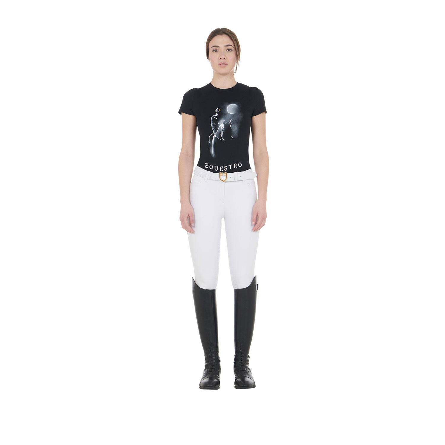 T-shirt femme coupe slim avec imprimé rayon de lune 7/7